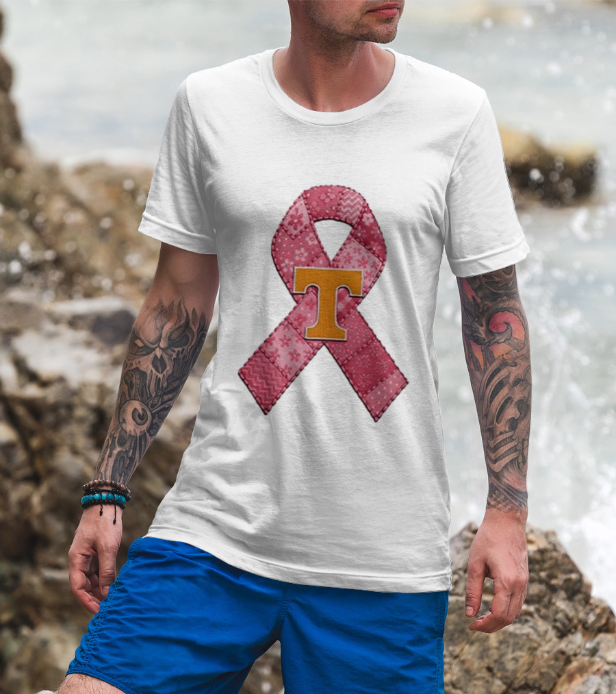 Tennessee Volunteers Pink Ribbon Breast Cancer Awareness T-Shirt