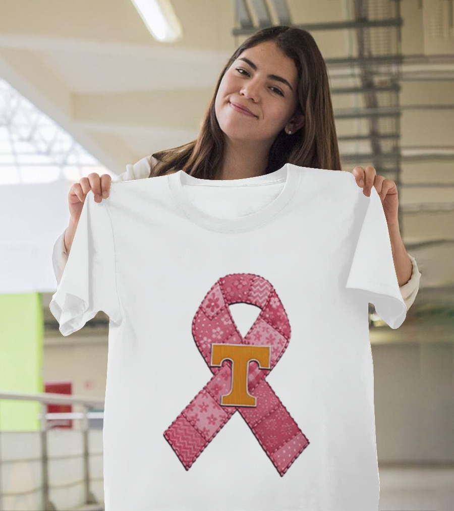 Tennessee Volunteers Pink Ribbon Breast Cancer Awareness T-Shirt