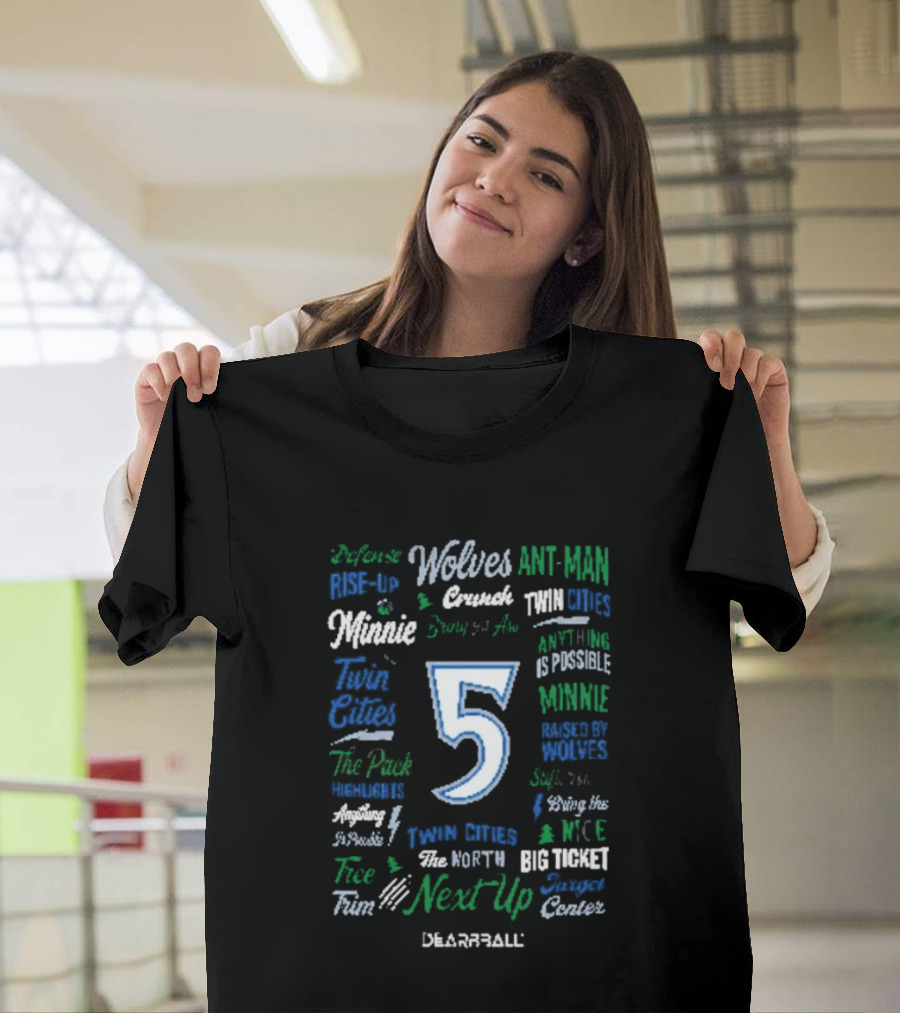 Webber Twin Cities Timberwolves Ant Man Dunk Aerospace Next Up Basketball 5 T-Shirt