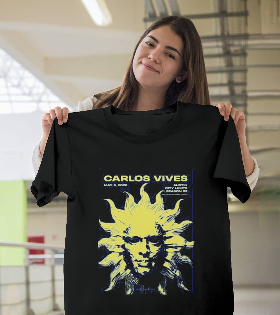 Carlos Vives May 05 2026 Austin Texas Concert Sun T-Shirt