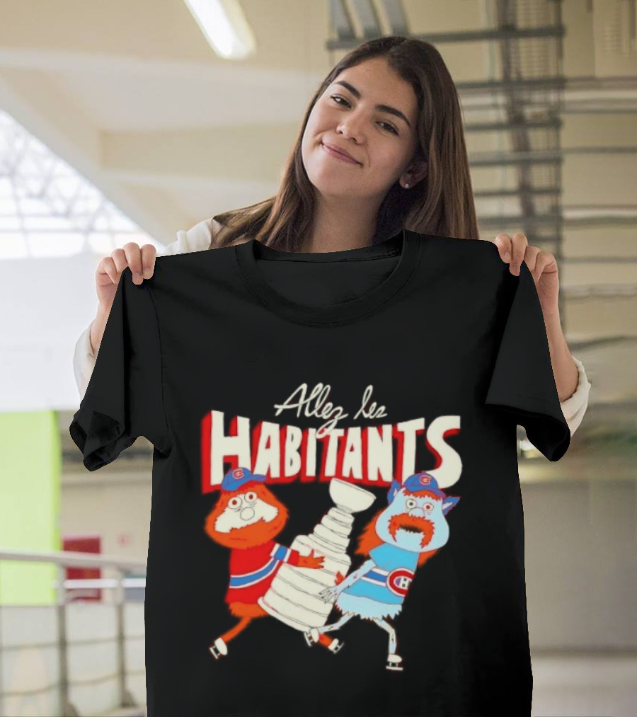 Allez Les Habitants Montreal Canadiens Trophy Celebration T-Shirt