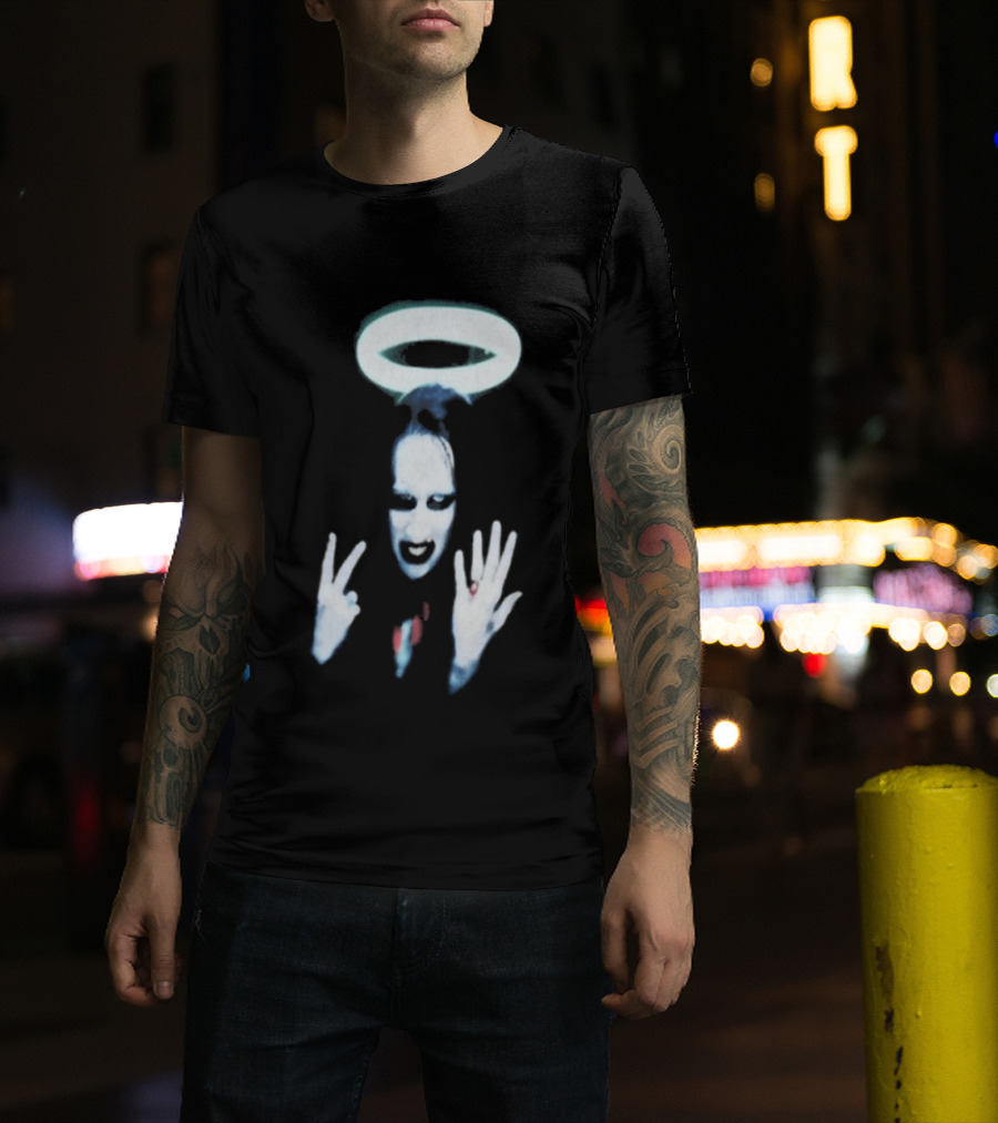 Wyco 1997 Marilyn Manson Angel Halo Gesture T-Shirt