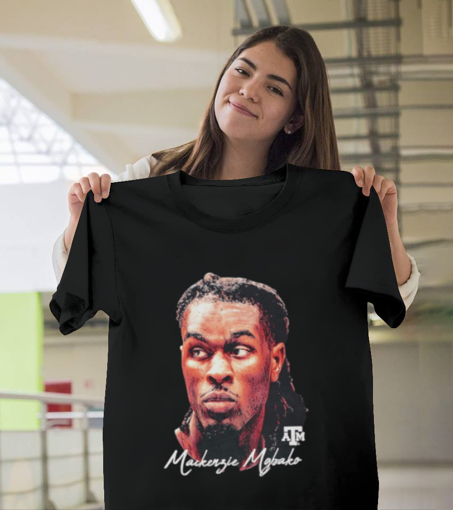 Texas A&M Aggies Mackenzie Mgbako NCAA Basketball Game Face T-Shirt
