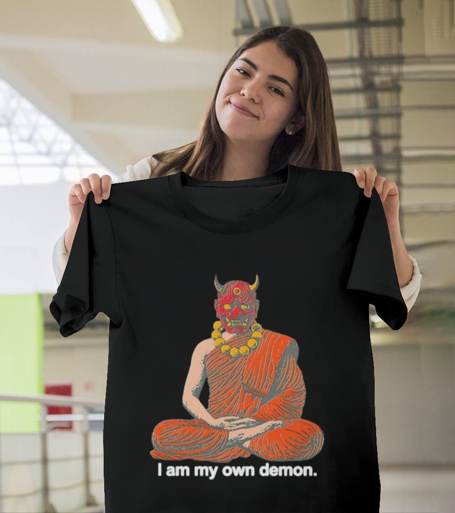 I Am My Own Demon Buddhist Mask Meditation T-Shirt