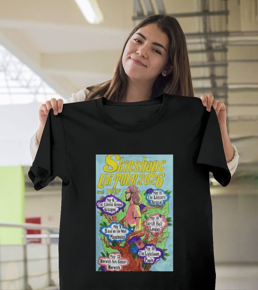 Skinshape UK Tour 2026 Glasgow Manchester Norwich Bristol London Poole With Yuuf T-Shirt