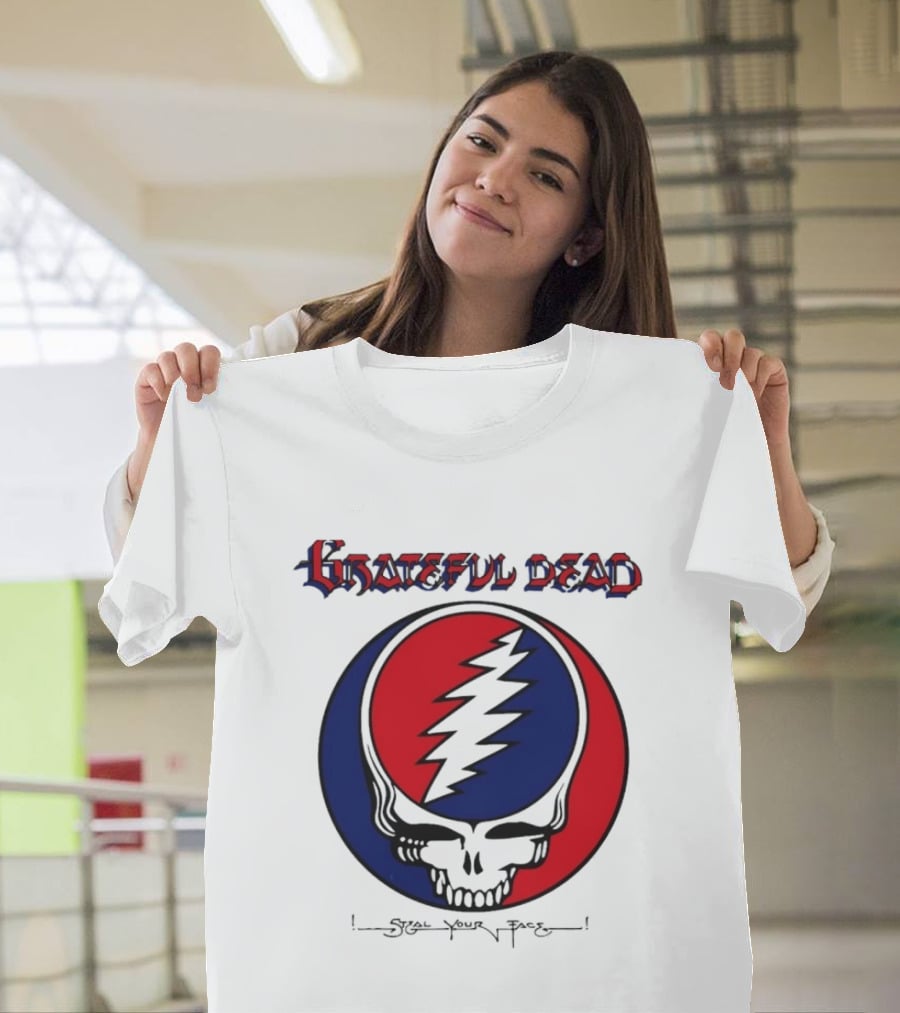 Grateful Dead Steal Your Face Skull Lightning Bolt T-Shirt