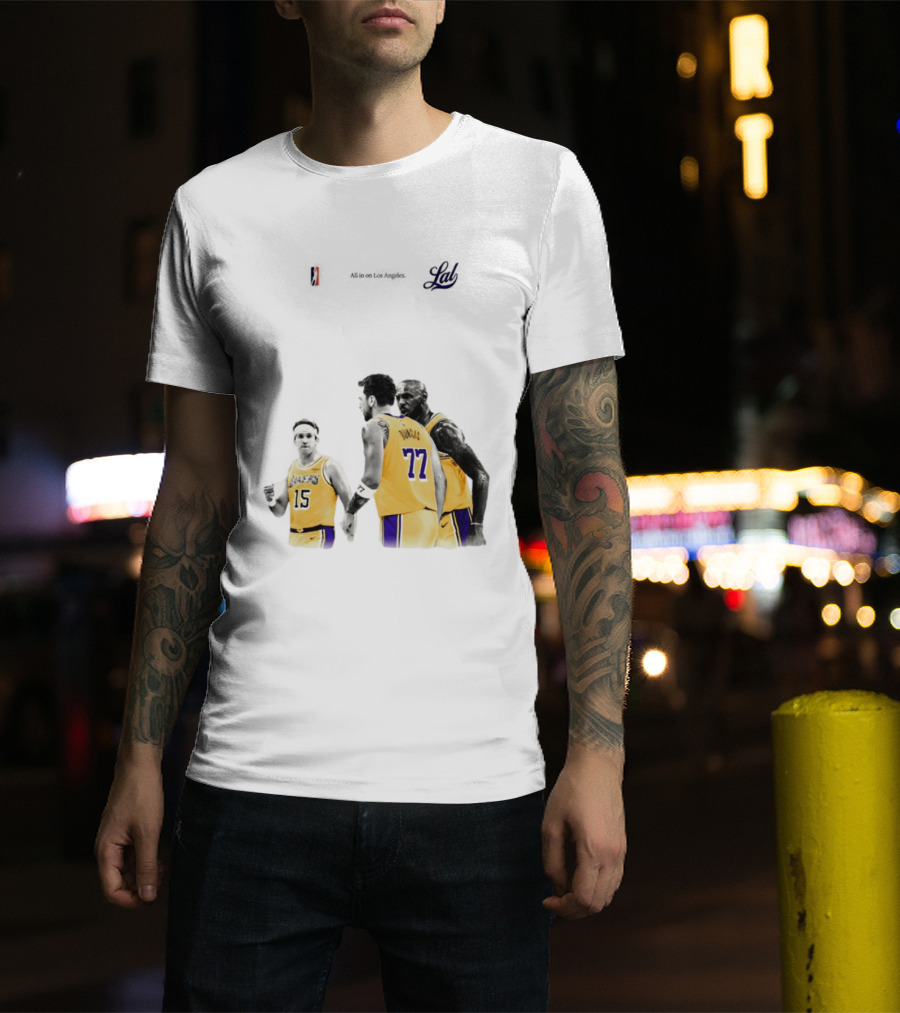 LeBron James Austin Reaves Luka Doncic Lakers Ring Season 2026 Los Angeles NBA Championship Dream Team T-Shirt