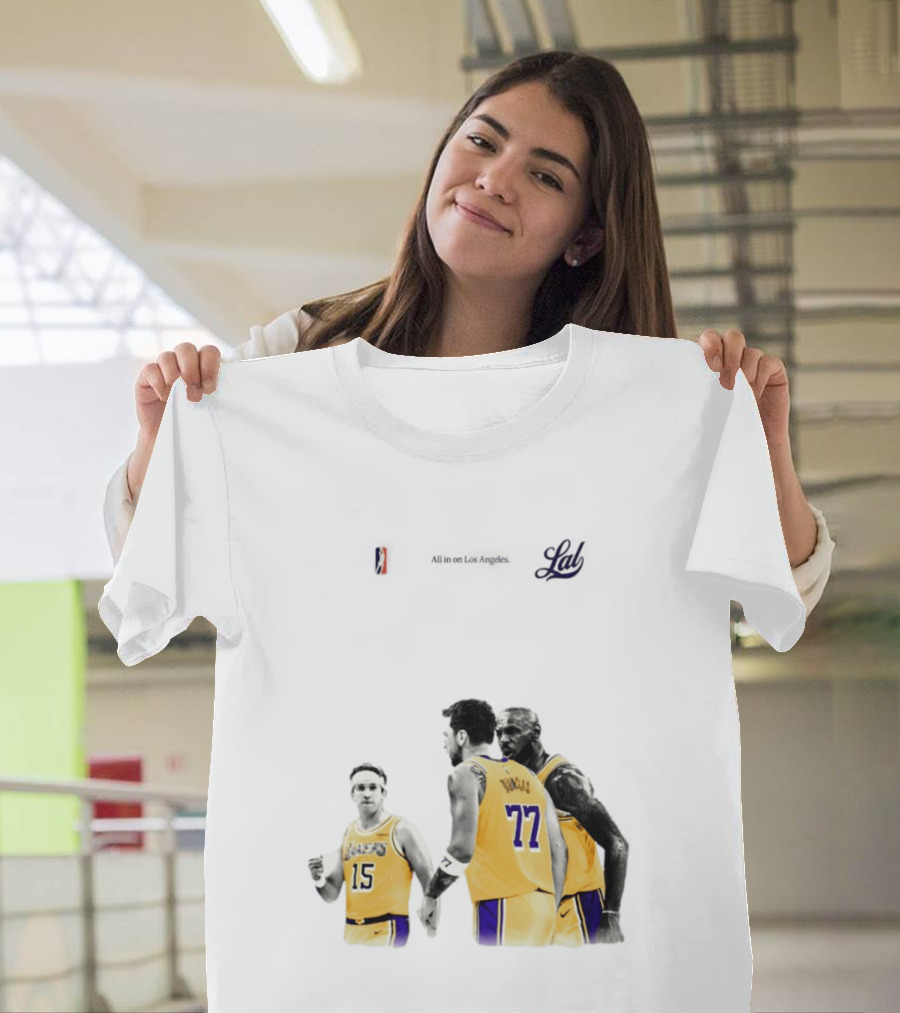 LeBron James Austin Reaves Luka Doncic Lakers Ring Season 2026 Los Angeles NBA Championship Dream Team T-Shirt