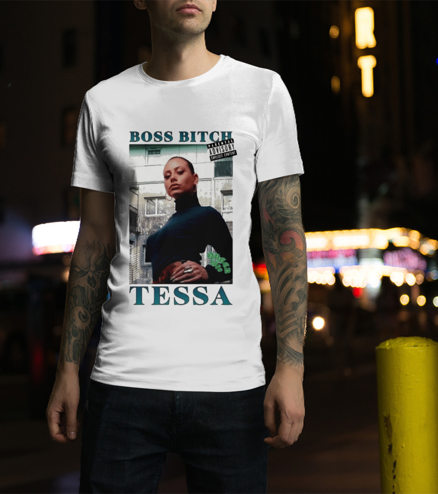 BOSS BITCH TESSA Explicit Content Warning T-Shirt