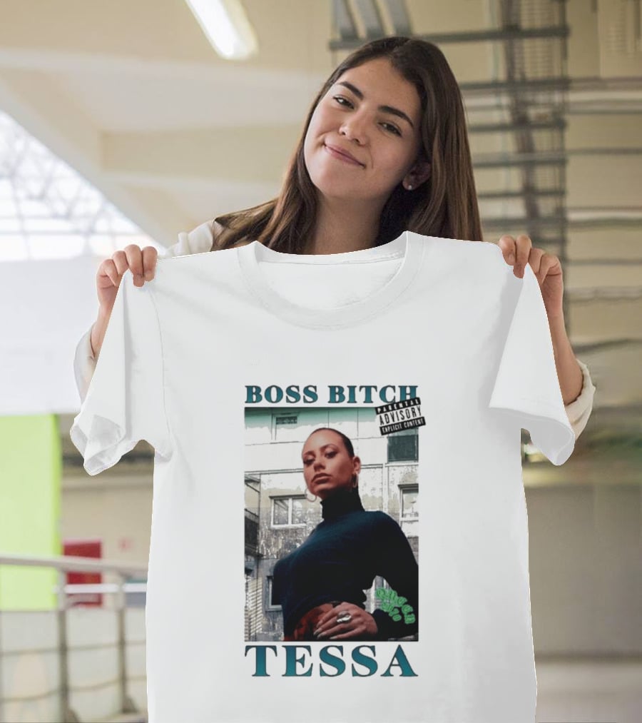 BOSS BITCH TESSA Explicit Content Warning T-Shirt