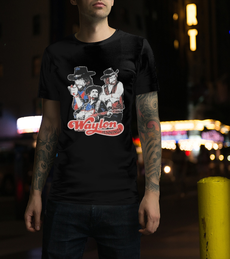 Waylon Jennings Cowboy Trio T-Shirt