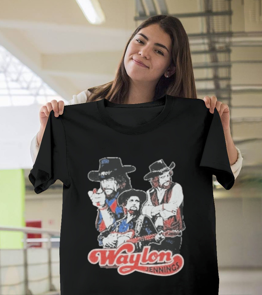 Waylon Jennings Cowboy Trio T-Shirt