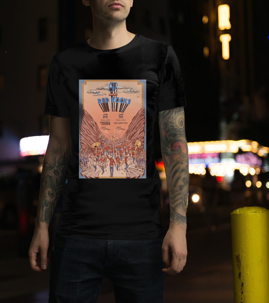 AJR Live At Red Rocks June 29 30 2026 Morrison CO Featuring Red Rocks With Special Guests Ardern Jones The Happy Fits T-Shirt