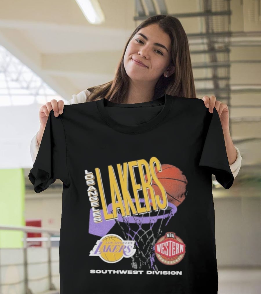 Los Angeles Lakers Southwest Division 90s Basketball Western Conference T-Shirt