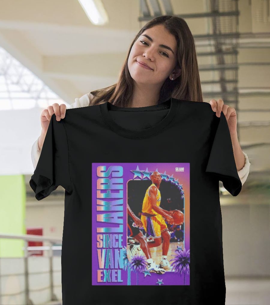 Lakers Since Van Exel SLAM Magazine Retro Basketball Legends T-Shirt