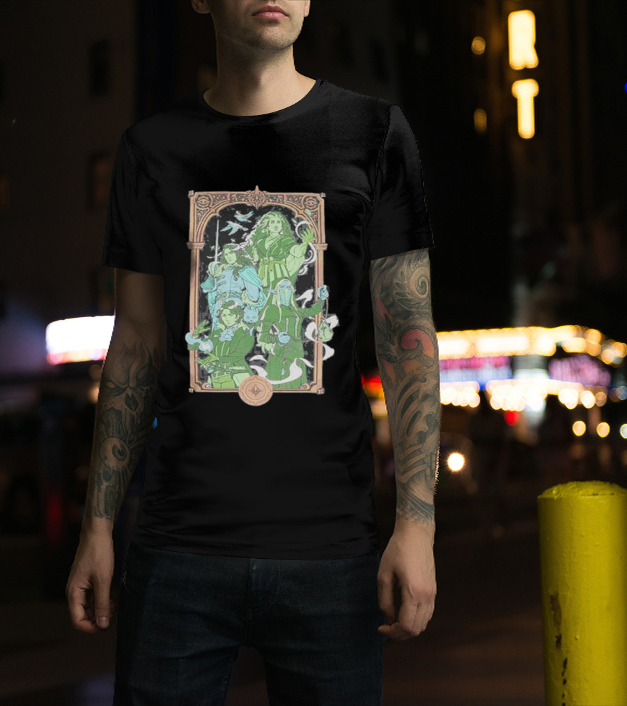 Critical Role Heroes Of Araman Seekers Tabletop Adventure Characters T-Shirt