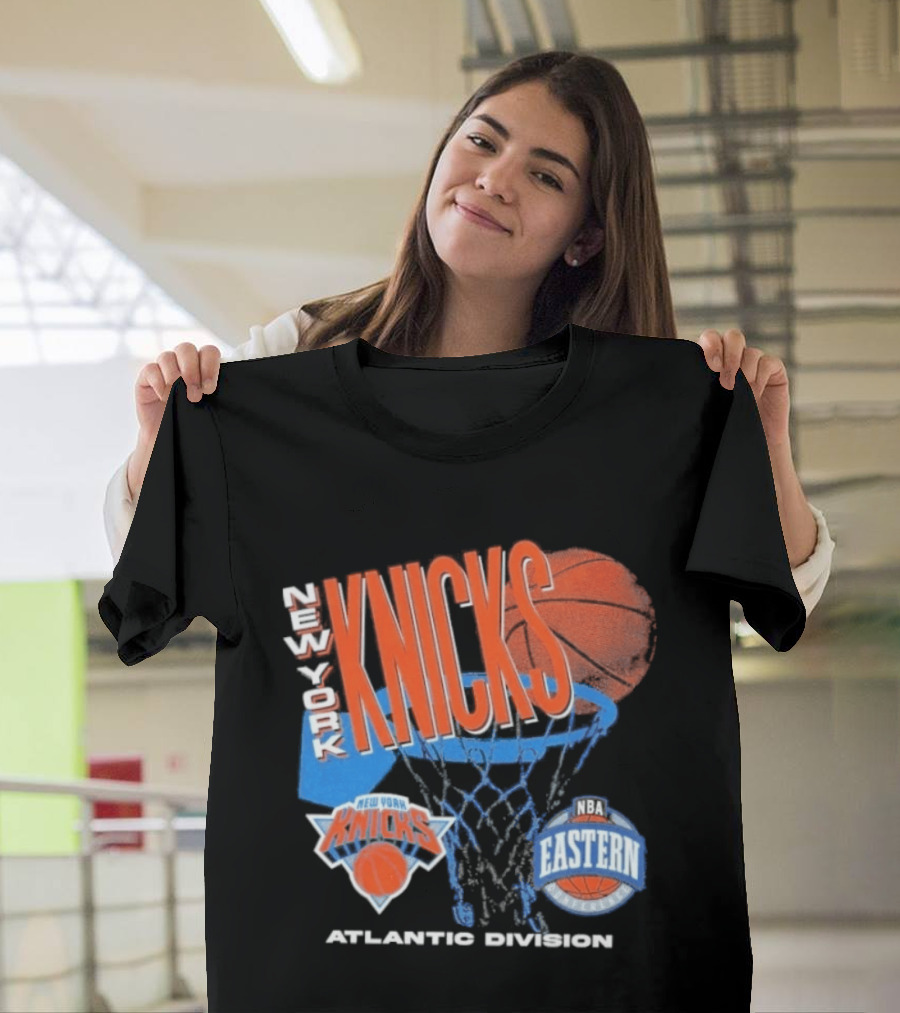 New York Knicks 90s Hardwood Classics Eastern Atlantic Division T-Shirt