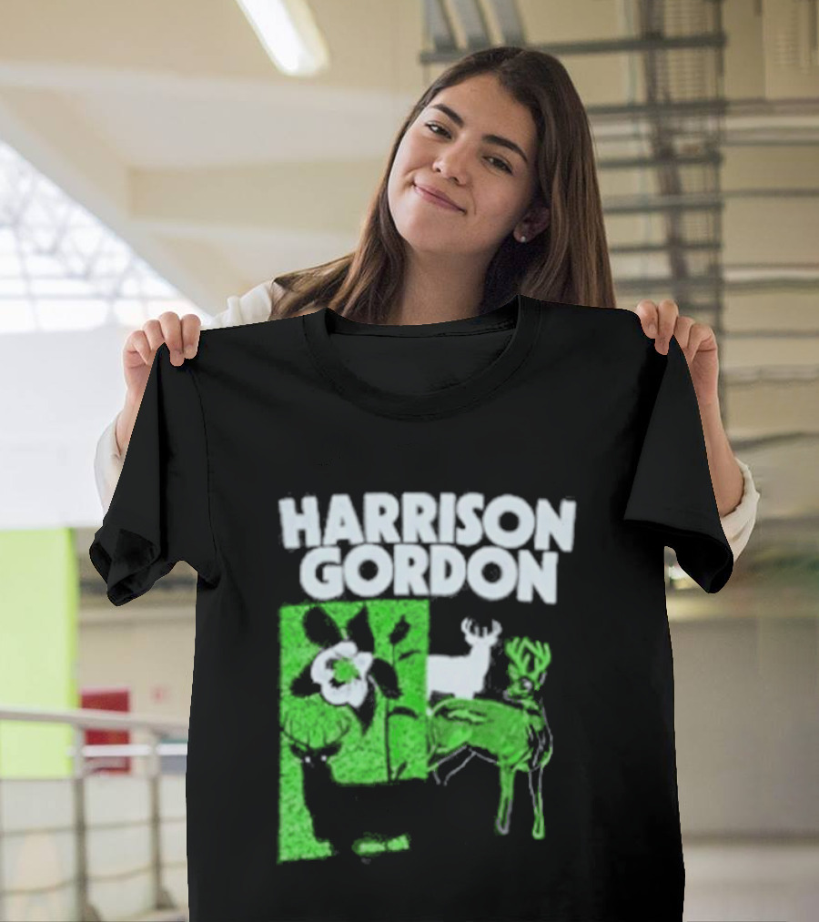 Harrison Gordon Tour Nature Wildlife Deer Flower T-Shirt