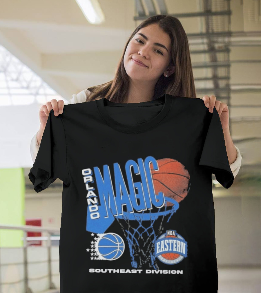 Orlando Magic 90s Hardwood Classics Southeast Division NBA Eastern Conference Basketball T-Shirt
