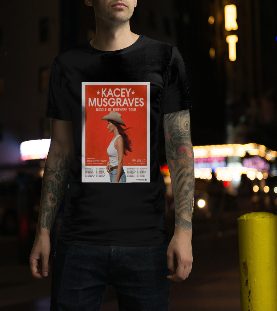 Kacey Musgraves Middle Of Nowhere Tour 2026 Concert Country Music Event T-Shirt