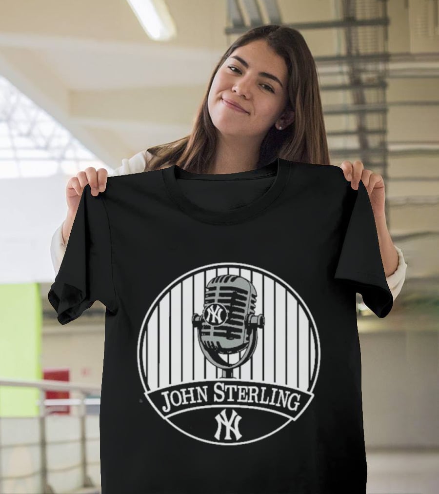 John Sterling Microphone New York Yankees Remembrance T-Shirt