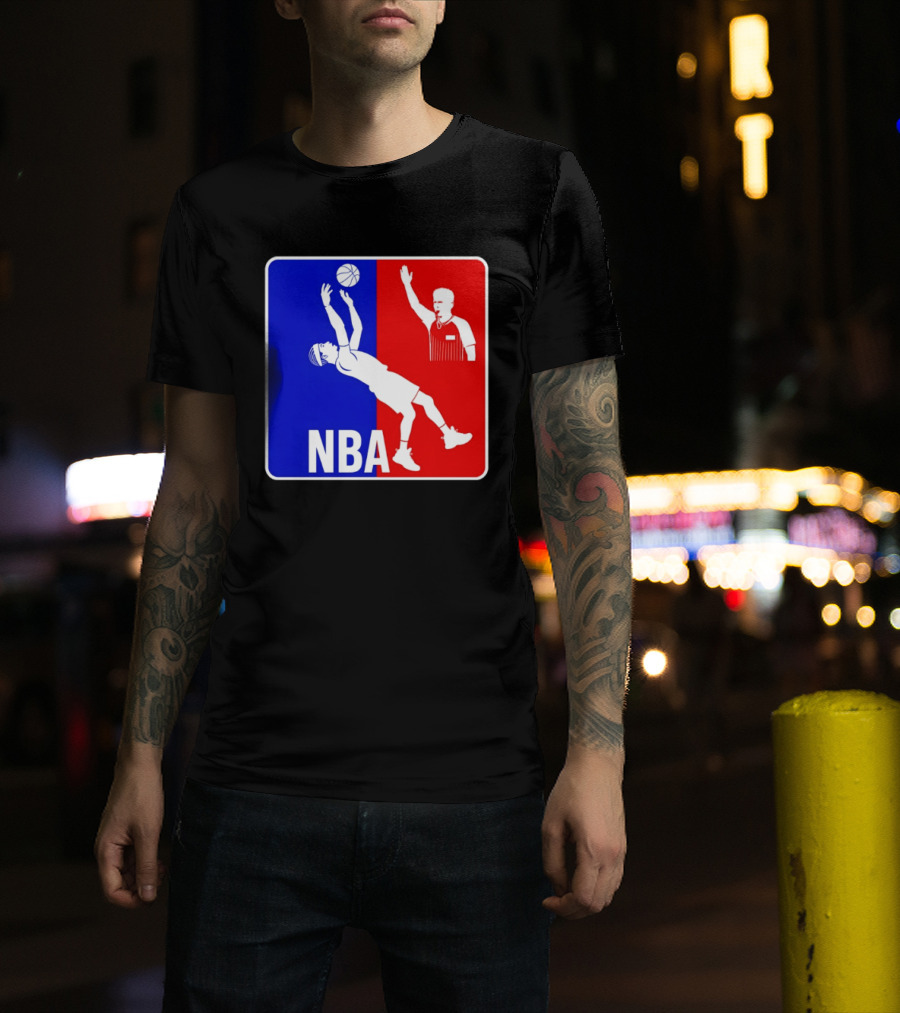 NBA 2026 SGA Flopping Moment OKC Thunder With Referee T-Shirt