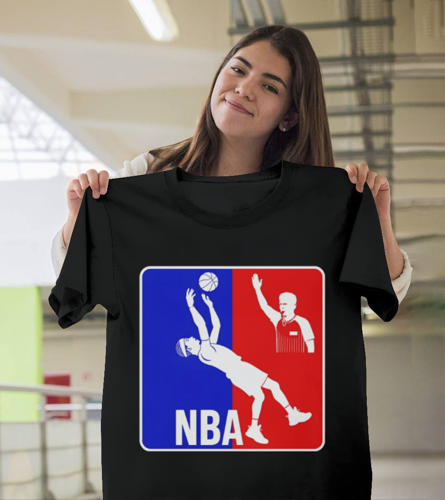 NBA 2026 SGA Flopping Moment OKC Thunder With Referee T-Shirt