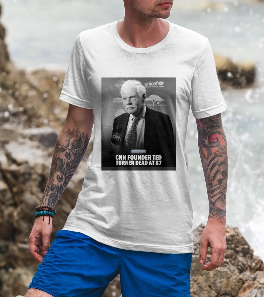 CNN Founder Ted Turner Dead At 87 UNICEF Interview T-Shirt