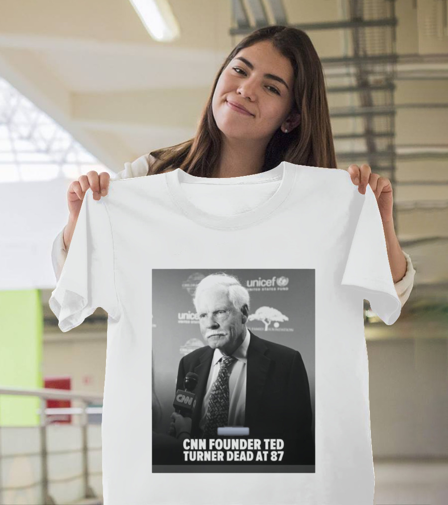 CNN Founder Ted Turner Dead At 87 UNICEF Interview T-Shirt