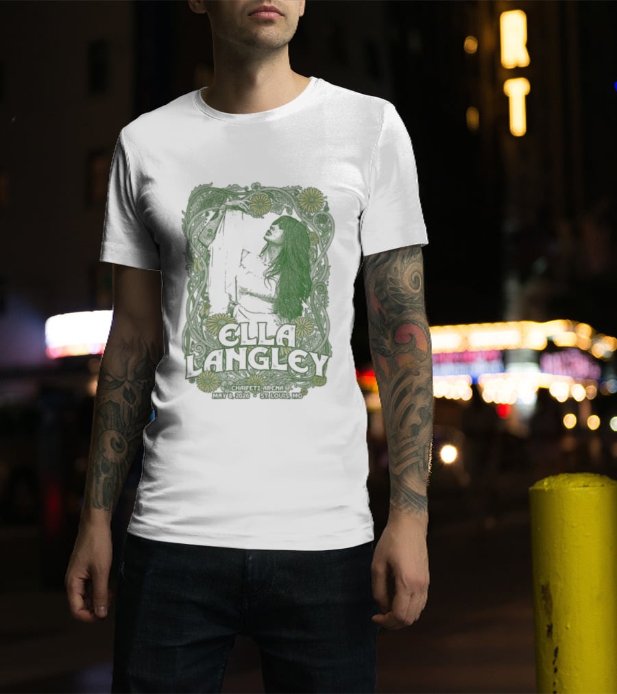 Ella Langley St. Louis Tour May 8 2026 Flowers And Guitar T-Shirt