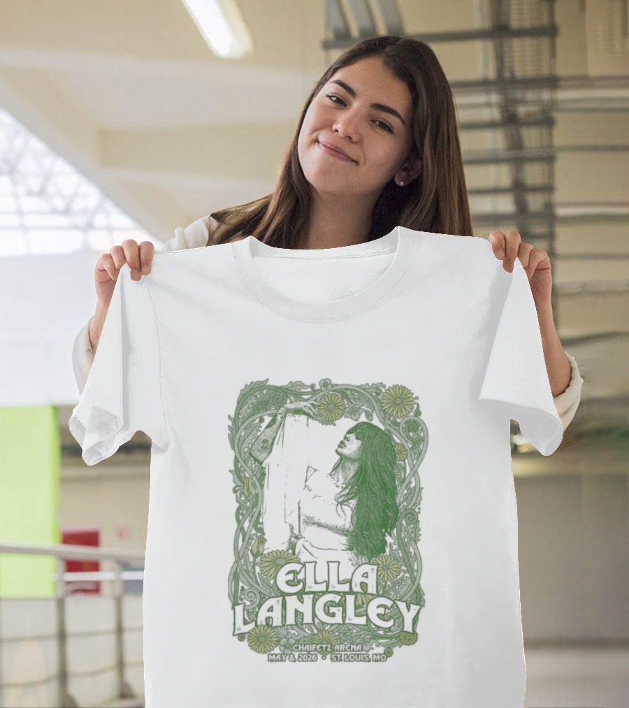 Ella Langley St. Louis Tour May 8 2026 Flowers And Guitar T-Shirt