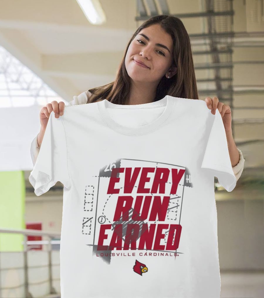 Louisville Cardinals Every Run Earned 2026 Postseason Dugout T-Shirt