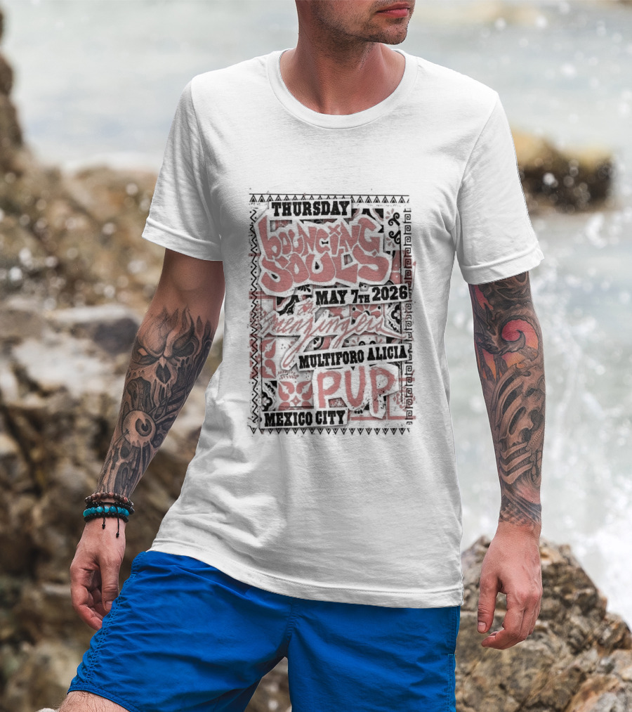 Thursday Mexico City The Bouncing Souls May 7 2026 Pup Event T-Shirt