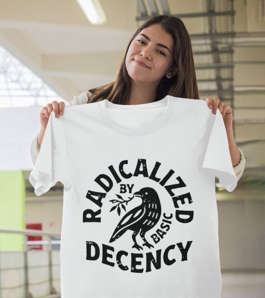 Radicalized By Decency Basic Raven T-Shirt