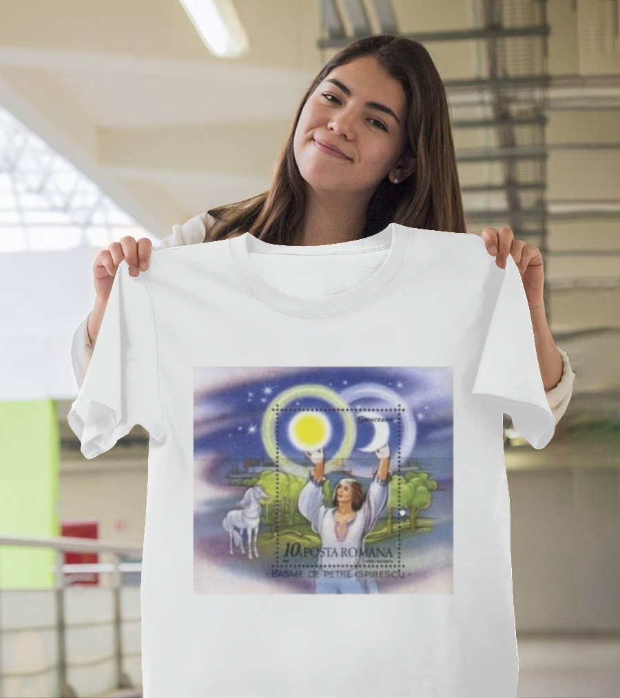 Posta Romana Basme De Petre Ispirescu Greuceanu Romania 1987 Stamps Bedtime Stories T-Shirt