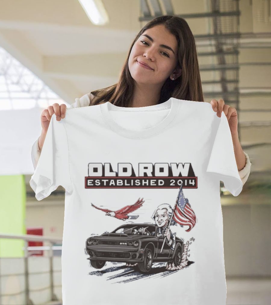 Old Row Established 2010 American Flag And Bald Eagle Patriotic T-Shirt