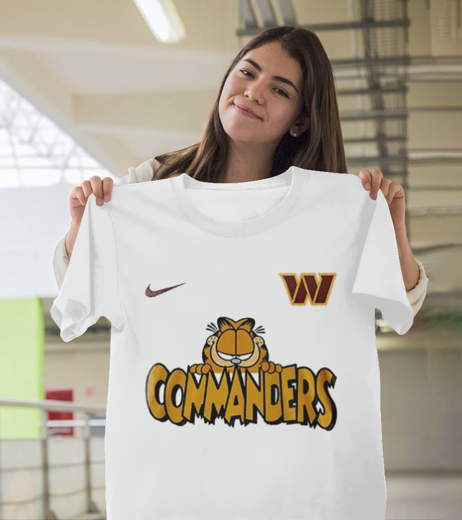 Nike Washington Commanders Garfield Collaboration Football Fan Collection T-Shirt