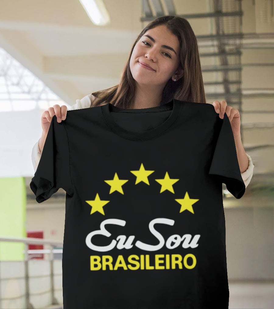 Eu Sou Brasileiro Five Stars Brazil Pride T-Shirt