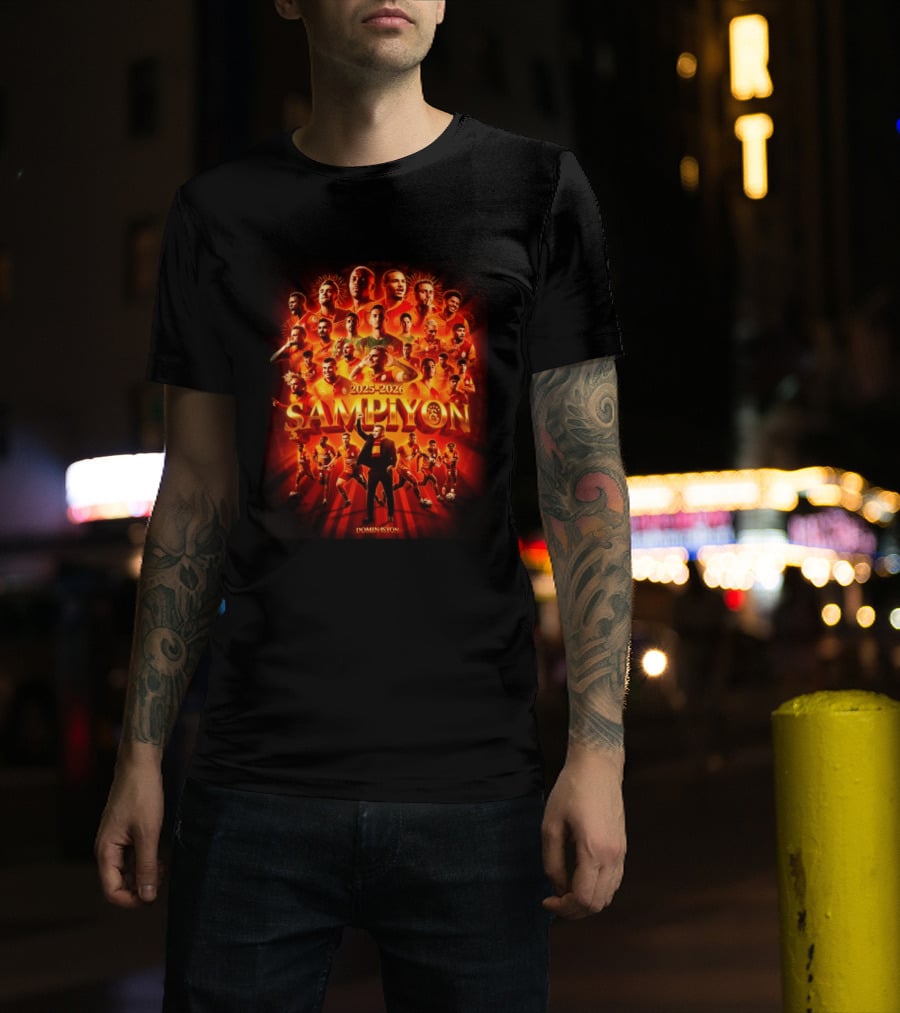 Galatasaray 2025 2026 Şampiyon Süper Lig Dominasyon 26th Win Celebration T-Shirt