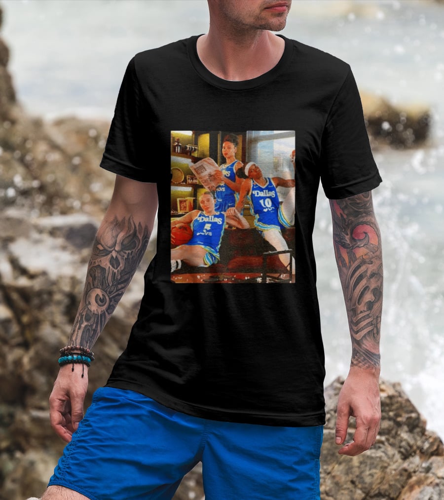 Dallas Wings 2026 Azzi Fudd Paige Bueckers Aziaha James Basketball Photo T-Shirt