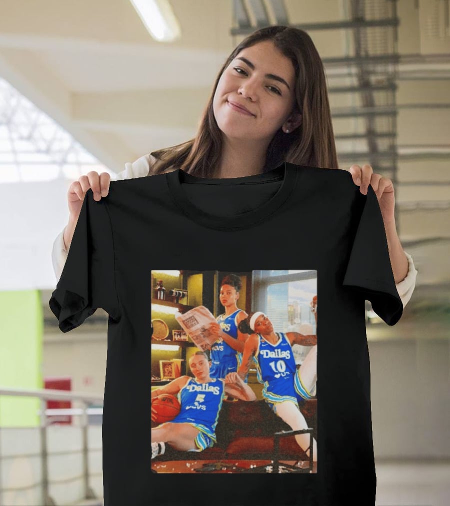 Dallas Wings 2026 Azzi Fudd Paige Bueckers Aziaha James Basketball Photo T-Shirt