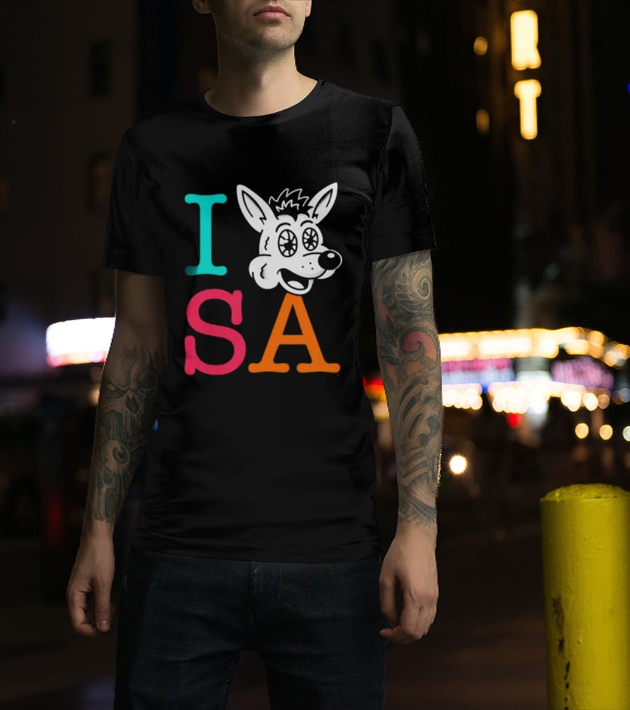 I Love SA Coyote Spurs Basketball T-Shirt
