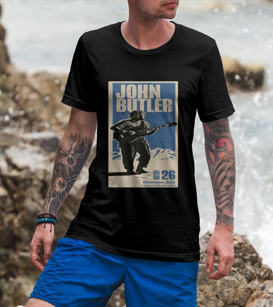 John Butler May 8 2026 Denver CO Mission Ballroom T-Shirt