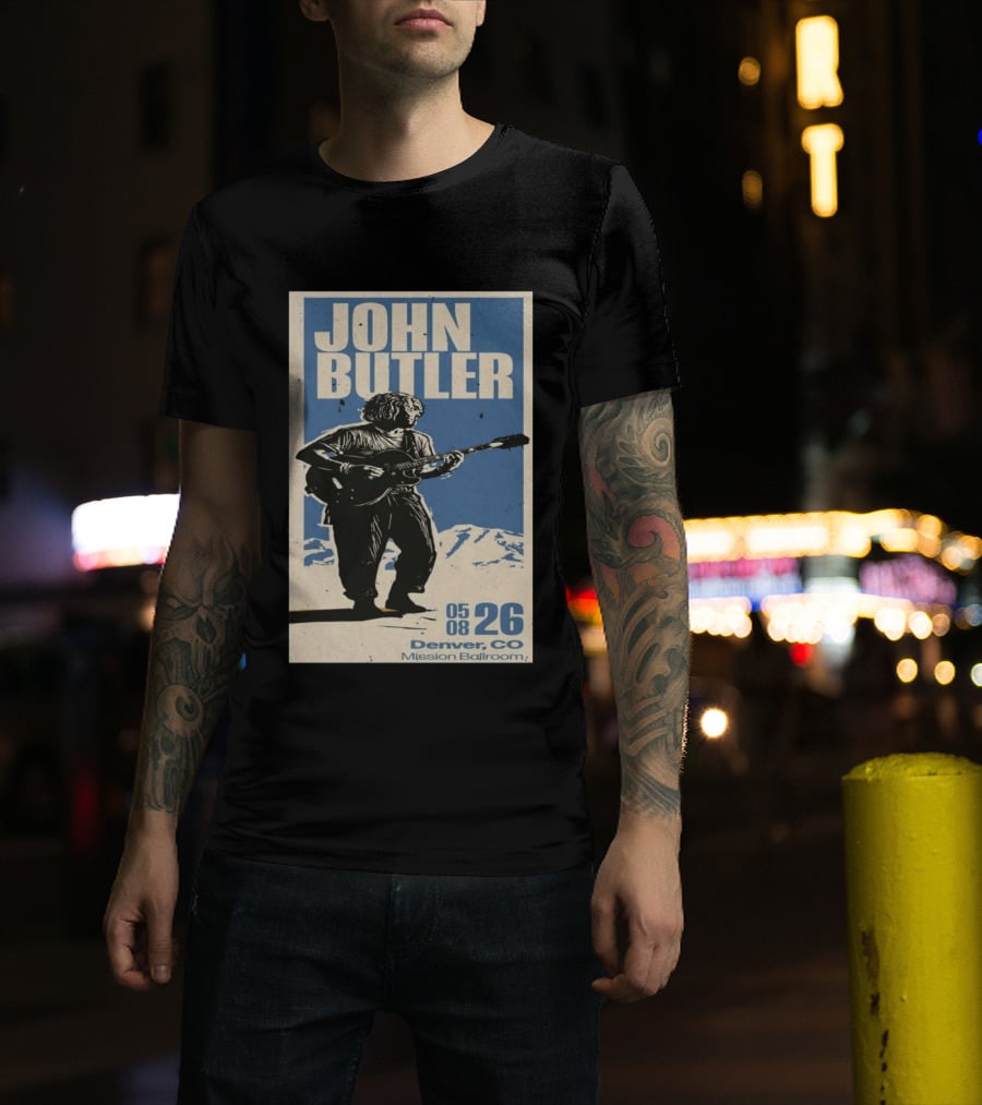 John Butler May 8 2026 Denver CO Mission Ballroom T-Shirt