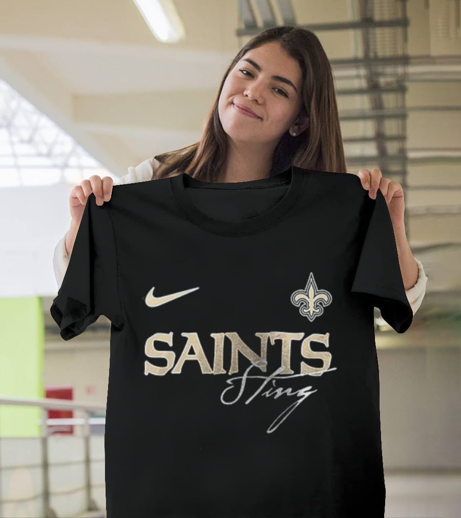 Nike New Orleans Saints Sting Collaboration Fleur De Lis T-Shirt