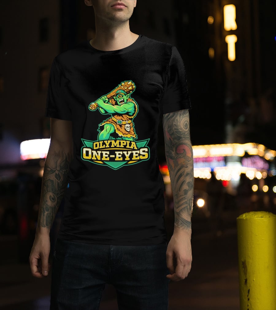 Olympia One Eyes Cyclops With Spiked Mace T-Shirt