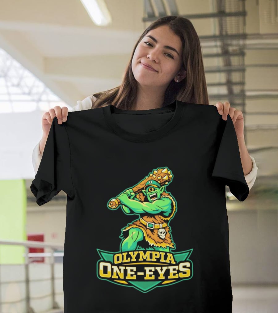 Olympia One Eyes Cyclops With Spiked Mace T-Shirt