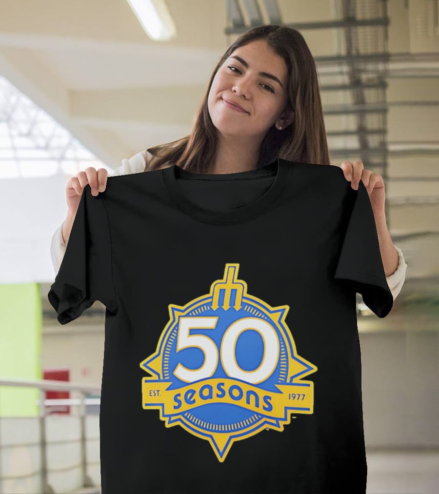 Seattle Mariners 50 Seasons Est. 1977 Baseball Anniversary T-Shirt