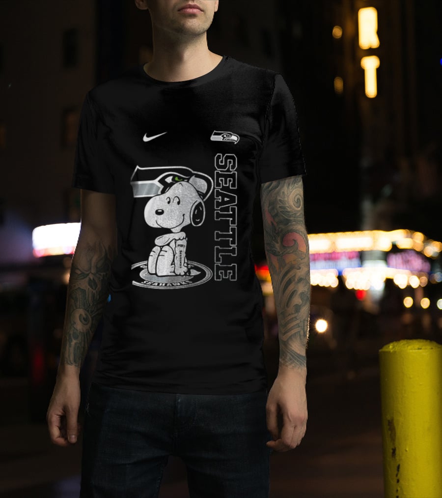Nike Seattle Seahawks Snoopy Thank You For The Memories T-Shirt