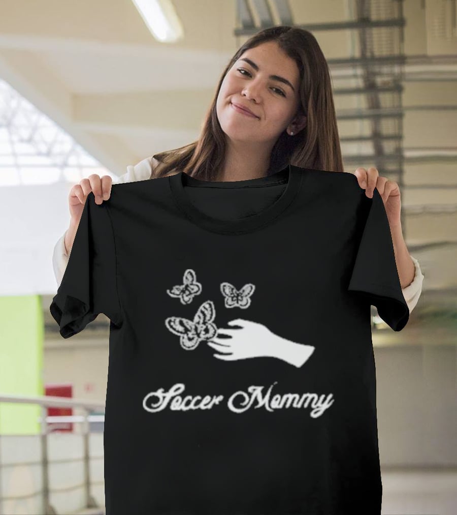 Soccer Mommy Hand With Butterflies For Young Hearts T-Shirt